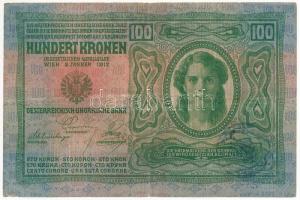 1912. 100K fekete "ROMANIA TIMBRU SPECIAL" felülbélyegzéssel T:III