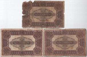 1920. 50K "Orell Füssli Zürich" (3x) + 100K "Orell Füssli Zürich" (3x) T:III-,IV...