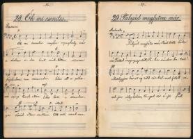 1915 Temetési karénektár, II. basszus, Kőszeghy István mikolczi ref. tanító tulajdona. Kézzel írt fü...