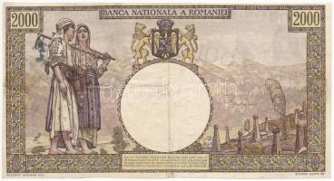 Románia 1941. 2000L T:III tűlyukak
Romania 1941. 2000 Lei C:F pin holes
Krause P#53