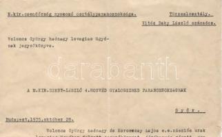 Magyarország 1935 Vitéz Baky László aláírása levélen