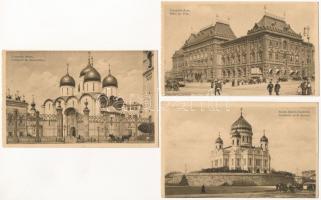 Moscow, Moskau, Moscou; - 8 db RÉGI város képeslap / 8 pre-1945 town-view postcards