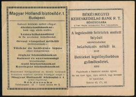 1930 Békéscsabai telefonkönyv 30 p