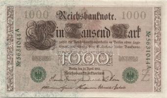 Német Birodalom/Császárság 1910. 1000M T:I