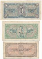 Szovjetunió 1937. 10Ch + 1938. 1R + 3R + 5R T:III
Soviet Union 1937. 10 Chervontsev + 1938. 1 Ruble...