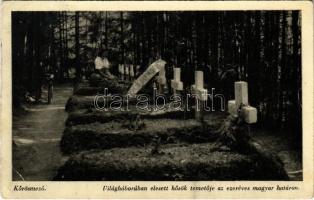 Kőrösmező, Körösmező, Jaszinya, Jasina, Yasinia (Máramaros); Világháborúban elesett hősök temetője az ezeréves magyar határon / WWI military cemetery (EB)