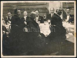 1927-1928 Ünnepi vacsorák a Gellért Szállóban, 3 db fotó, 17×23 cm