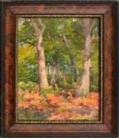 Horn Antal (1882 - ?): Erdei táj. Akvarell, papír, jelzett, üvegezett fakeretben. 38x28 cm