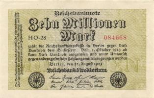 Német Birodalom/Weimari Köztársaság 1923. 10.000.000M (2x) T:I