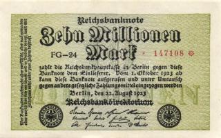 Német Birodalom/Weimari Köztársaság 1923. 10.000.000M (2x) T:I