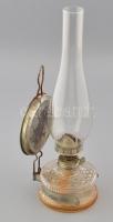 Fali petróleum lámpa, kopásokkal, m: 33,5 cm
