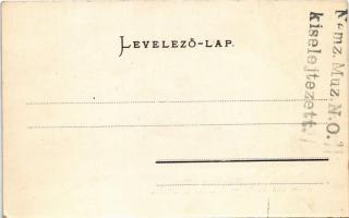 Eszék, Essegg, Osijek; Obere Kapuzinergasse / Felső Kapucinus utca, lóvasút. Georg Knittel Photograp...