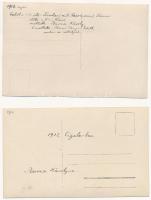 Mali Losinj, Lussinpiccolo; Cigale - 2 db RÉGI fotó: strand, fürdőzők / 2 pre-1945 photos: beach, ba...