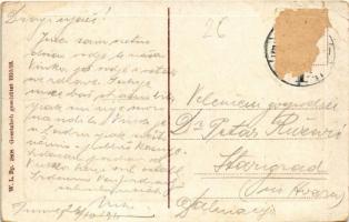 1911 Fiume, Rijeka; Piazza Ürmény / Ürmény tér, színház / square, theatre. W.L. Bp. 3808. (Rb)