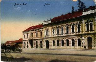 Bród, Nagyrév, Slavonski Brod, Brod na Savi; Posta, D. Cekic üzlete / post office, shop (EM)