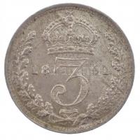 Nagy-Britannia 1891. 3p Ag Viktória (1,40g) T:1 Great Britain 1891. 3 Pence Ag Victoria (1,40g) C:UNC Krause KM#7578