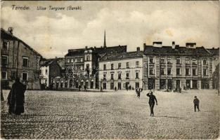 1917 Tarnów, Ulica Targowa (Burek) / street view, shops (fl)