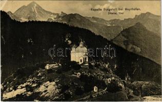 Mayrhofen (Tirol), Zillertal, Kapelle Burgstall bei Mayrhofen / chapel (small tear)