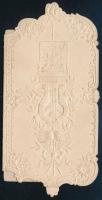 1892 Táncrend litho címlappal, szakadt. Üres 13 cm