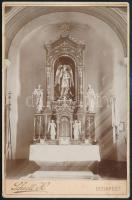 1900 Az új pestszenlőrici oltár, Kabinetfotó 11x17 cm