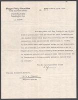 1930 A breslaui (Wroclaw) m. kir. konzulátus válaszlevele Bertalan Erzsébetnek Pécsre, aki egy bűnügy megoldásához kért segítséget