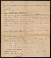 1939 Anna főhercegnő, majd Majláth Mihályné DKW luxus gépjármű forgalmi engedélye, hozzá tulajdonosv...