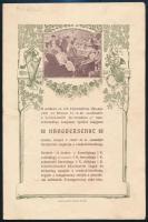 1907 A miskolci ev. ref. főgimnázium meghívója jótékonysági hangversenyre