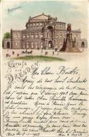 Dresden Hoftheater Emb. Litho hold to light