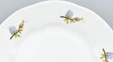 6 személyes Zsolnay szendvicses készlet, matricás porcelán, jelzett, hibátlan