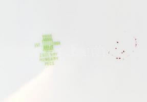 6 személyes Zsolnay szendvicses készlet, matricás porcelán, jelzett, hibátlan