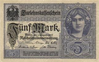 Német Birodalom/Császárság 1917. 5M T:I-