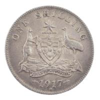 Ausztrália 1917. 1Sh Ag V. György (5,64g) T:1 Australia 1917. 1 Shilling Ag George V (5,64g) C:UNC Krause KM#26