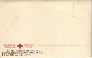 Abmarsch des Lir. 5./II. Baon Oberstleutnant Zangrando am 24. Februar 1916 aus Pola, ins Feld / WWI ...