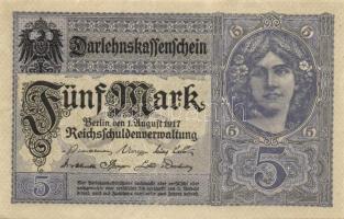 Német Birodalom/Császárság 1917. 5M T:I