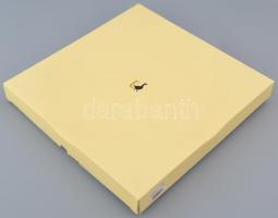 L'Oca Nera Fekete Liba. Márkás olasz porcelán tányér, hibátlan állapotban, gyári dobozban. d: 3...