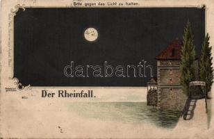 Rheinfall hold to light Litho (b)