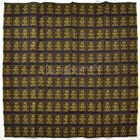 cca 1930-1940 Tóbiás István Orosháza úri szabó ruhába varrandó szövet címkéi, össz. 176 db, felvágatlan, 67x64,5 cm