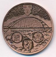 2007. "Hídpénz - Az avatás emlékére 2007. július 22. - Dunavecse" kétoldalas Cu emlékérem ...