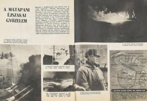 1944 A Brit királyi flotta döntő csatái. Különkiadású képes magazin, gazdag fekete-fehér képanyaggal...