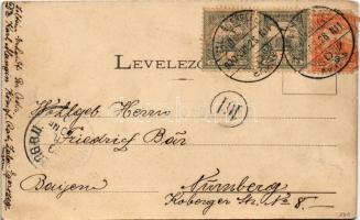 1900 Zalaegerszeg, Római katolikus templom, Deák tér és törvényház, Állami főgimnázium. Breizach Sám...