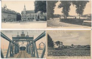 15 db RÉGI német város képeslap / 15 pre-1945 German town-view postcards