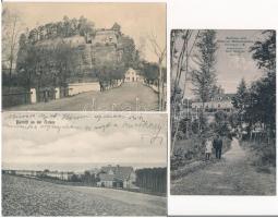 15 db RÉGI német város képeslap / 15 pre-1945 German town-view postcards