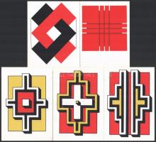 Pesti Műhely művészeti lapok Bak Imre, Oroján István, Fajó János, Kassák Lajos és mások által tervez...