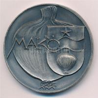 DN Makó kétoldalas, ezüstpatinázott bronz emlékérem (60mm) T:2