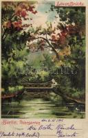 Berlin Thiergarten hold to light Litho (EK)