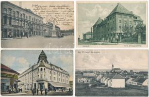 8 db RÉGI magyar város képeslap / 8 pre-1945 Hungarian town-view postcards