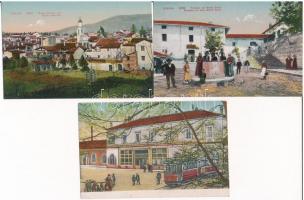 Gorizia, Görz, Gorica; - 3 db RÉGI város képeslap / 3 pre-1945 town-view postcards