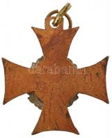 1923. "II. osztályú Tiszti Szolgálati Jel" zománcozott bronz kitüntetés ezüstözött rátétte...