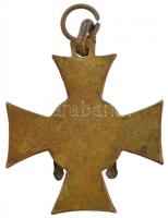 1923. "III. osztályú Tiszti Szolgálati Jel" aranyozott bronz kitüntetés mellszalag nélkül ...