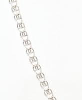 Ezüst (Ag) nyaklánc, jelzett, h: 44 cm, nettó: 4,82 g